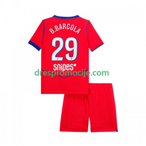 Paris Saint-Germain Bradley Barcola 29 Dres Dječji Treći 2025/2026 Kratkih Rukava Paris Saint-Germain Bradley Barcola 29 Dres Dječji Treći 2025/2026 Kratkih Rukava